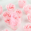 4 Pack | 24 Pcs Blush Rose Gold Scented Rose Soap Heart Shaped Party Favors With Gift Boxes