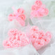 4 Pack | 24 Pcs Blush Rose Gold Scented Rose Soap Heart Shaped Party Favors With Gift Boxes
