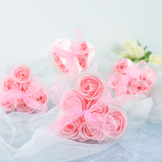 Blush Scented Rose Soap Heart Shaped Party Favors - Add Elegance and Fragrance to Your Event Decor
