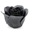 4 Pack | 24 Pcs Black Scented Rose Soap Heart Shaped Party Favors With Gift Boxes And Ribbon#whtbkgd
