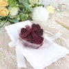 4 Pack | 24 Pcs Burgundy Scented Rose Soap Heart Shaped Party Favors With Gift Boxes And Ribbon