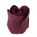 4 Pack | 24 Pcs Burgundy Scented Rose Soap Heart Shaped Party Favors With Gift Boxes#whtbkgd 