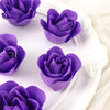 4 Pack | 24 Pcs Purple Scented Rose Soap Heart Shaped Party Favors With Gift Boxes And Ribbon