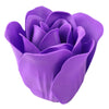4 Pack | 24 Pcs Purple Scented Rose Soap Heart Shaped Party Favors With Gift Boxes#whtbkgd