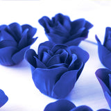 4 Pack | 24 Pcs Royal Blue Scented Rose Soap Heart Shaped Party Favors With Gift Boxes And Ribbon