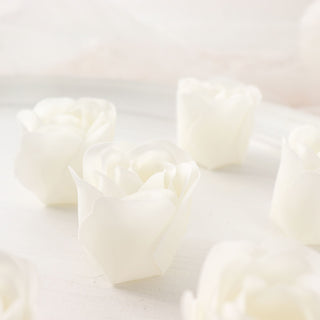 Elevate Your Event Decor with White Scented Rose Soap Party Favors