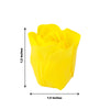 4 Pack | 24 Pcs Yellow Scented Rose Soap Heart Shaped Party Favors With Gift Boxes And Ribbon