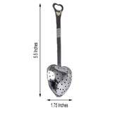 Heart Shaped Stainless Steel Tea Infuser Spoon Filter Party Favor, Free Gift Box, Ribbon Tag