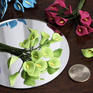 Add a Touch of Charm with Chocolate Peacock Spread Foam Craft Calla Lilies