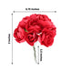 144 Pack | Red Paper Mini Craft Roses, DIY Craft Flowers With Wired Stem