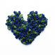 144 Pcs Royal Blue Wired Rose Flowers For Bridal Bouquet Craft Embellishment