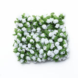 144 Pcs White Wired Rose Flowers For Bridal Bouquet Craft Embellishment