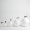 2 Pack | 10inch White StyroFoam Foam Balls For Arts, Crafts and DIY