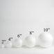 4 Pack | 8inch White StyroFoam Foam Balls For Arts, Crafts and DIY