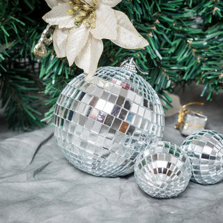 Add Sparkle and Style to Your Events with the 4 Pack Silver Foam Disco Mirror Ball