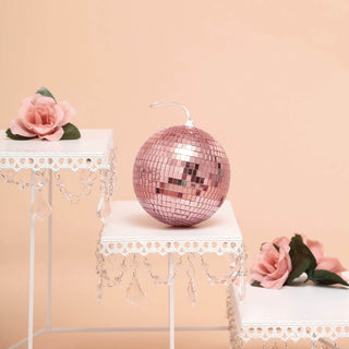 Create a Glamorous Aura with Rose Gold Foam Disco Mirror Balls