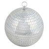 4 Pack | 8inches Silver Foam Disco Mirror Ball With Hanging Ring, Holiday Party Decor#whtbkgd