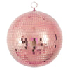 Blush / Rose Gold Foam Disco Mirror Ball With Hanging Swivel Ring, Holiday Party Decor#whtbkgd