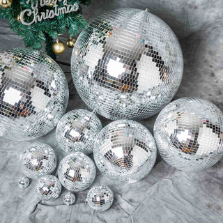 Transform Any Space into a Dazzling Wonderland with the Hanging Silver Disco Mirror Balls