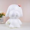 12.5inch DIY White 3D Modeling StyroFoam Puppy, Polystyrene Craft Foam Animal