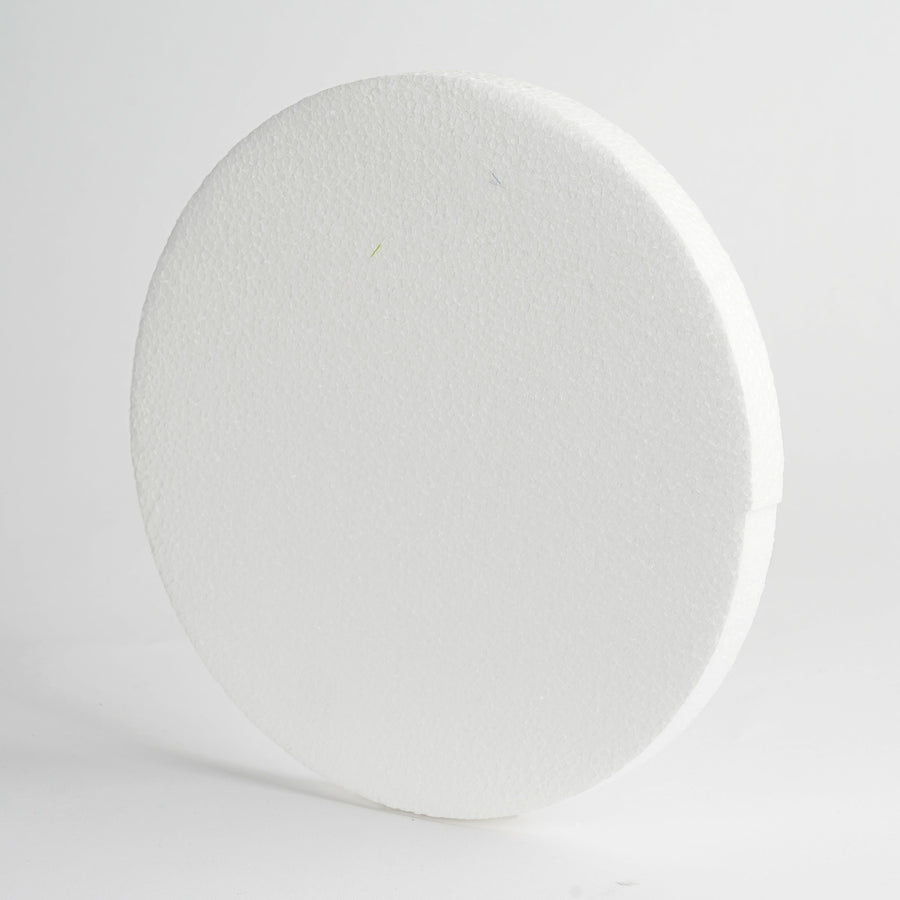 12 Pack | 10inch White StyroFoam Disc, DIY Polystyrene Foam Craft Supplies