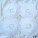 4 Pack | 12inch Large White Real Touch Artificial Foam DIY Craft Roses
