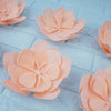 6 Pack | 8" Blush / Rose Gold Daisy Large Foam Flowers Wall Backdrop Decoration#whtbkgd