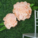 2 Pack | 24inch Blush / Rose Gold Real-Like Soft Foam Craft Daisy Flower Heads