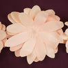 2 Pack | 20inch Blush / Rose Gold Life-Like Foam Dahlia Flowers#whtbkgd