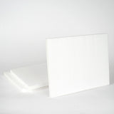 White Styrofoam Foam Rectangle Flats for Creative Art Projects