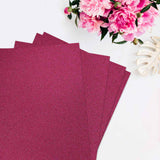 10 Pack | 12inch x 10inch Self-Adhesive Glitter DIY Craft Foam Sheets | Hot Pink