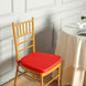2inch Thick Red Chiavari Chair Pad, Memory Foam Seat Cushion With Ties and Removable Cover