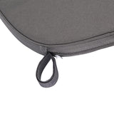 2inch Thick Charcoal Gray Chiavari Chair Pad, Memory Foam Seat Cushion With Ties and Removable Cover