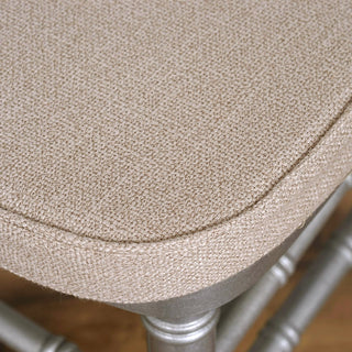 Elevate Your Event Decor with the Natural Burlap Chiavari Chair Pad