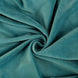 Teal Dining Chair Seat Cover, Velvet Chair Cushion Cover With Tie