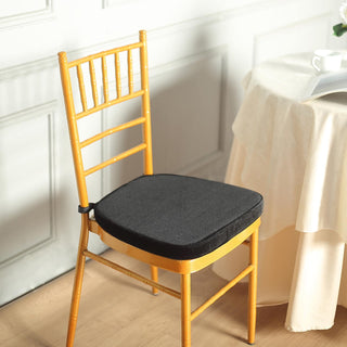 Enhance Your Event with the Black Velvet Chiavari Chair Pad