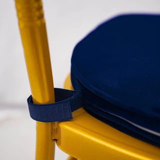 Create Unforgettable Seating Experience with our Navy Blue Velvet Chair Pad