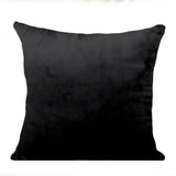 2 Pack | 18inch Black Soft Velvet Square Throw Pillow Cover