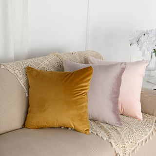 Upgrade Your Home Décor with the Gold Velvet Square Throw Pillow Cover