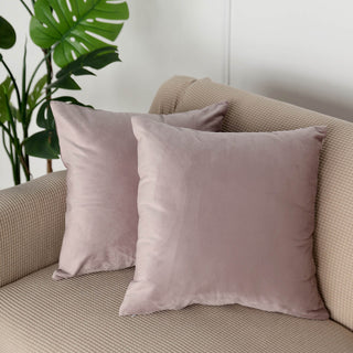 Add a Touch of Luxury to Your Décor with Mauve Velvet Throw Pillow Covers