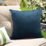 2 Pack | 18inch Navy Blue Soft Velvet Square Throw Pillow Cover