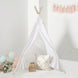 5ft Kids Linen Teepee Play Tent, Toddler Indoor/Outdoor Playhouse With Window