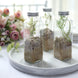 French Square Clear Glass Bottles With Metal Lids, Refillable Glass Storage Jars - 7inch#whtbkgd