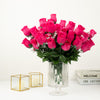 12 Bushes | Fuchsia Artificial Premium Silk Flower Rose Bud Bouquets