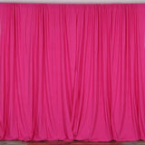 2 Pack Fuchsia Scuba Polyester Curtain Panel Inherently Flame Resistant Backdrops Wrinkle#whtbkgd