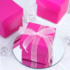100 Pack | 2inch Fuchsia Party Favor Candy Gift Boxes & Lids - Clearance SALE
