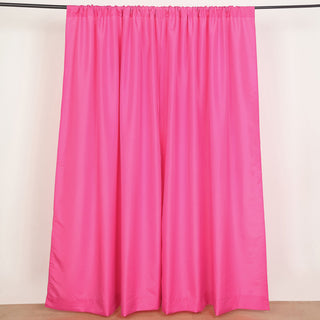 Add Elegance to Your Event with Fuchsia Polyester Photography Backdrop Curtains