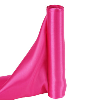 Elevate Your Event with Fuchsia Satin Fabric Bolt