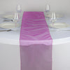 14" x 108" Fuchsia Organza Runner For Table Top Wedding Catering Party Decoration#whtbkgd
