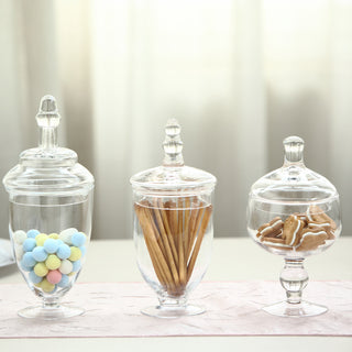 Elevate Your Decor with Clear Glass Apothecary Jars